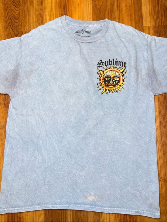 Sublime Tops - Sublime Women's Light Blue Graphic Tee - Sun Logo